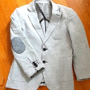 Adorable light grey blazer with elbow patches for Boys